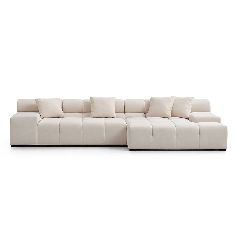 Midtown Sectional Cream RIGHT - Image 4