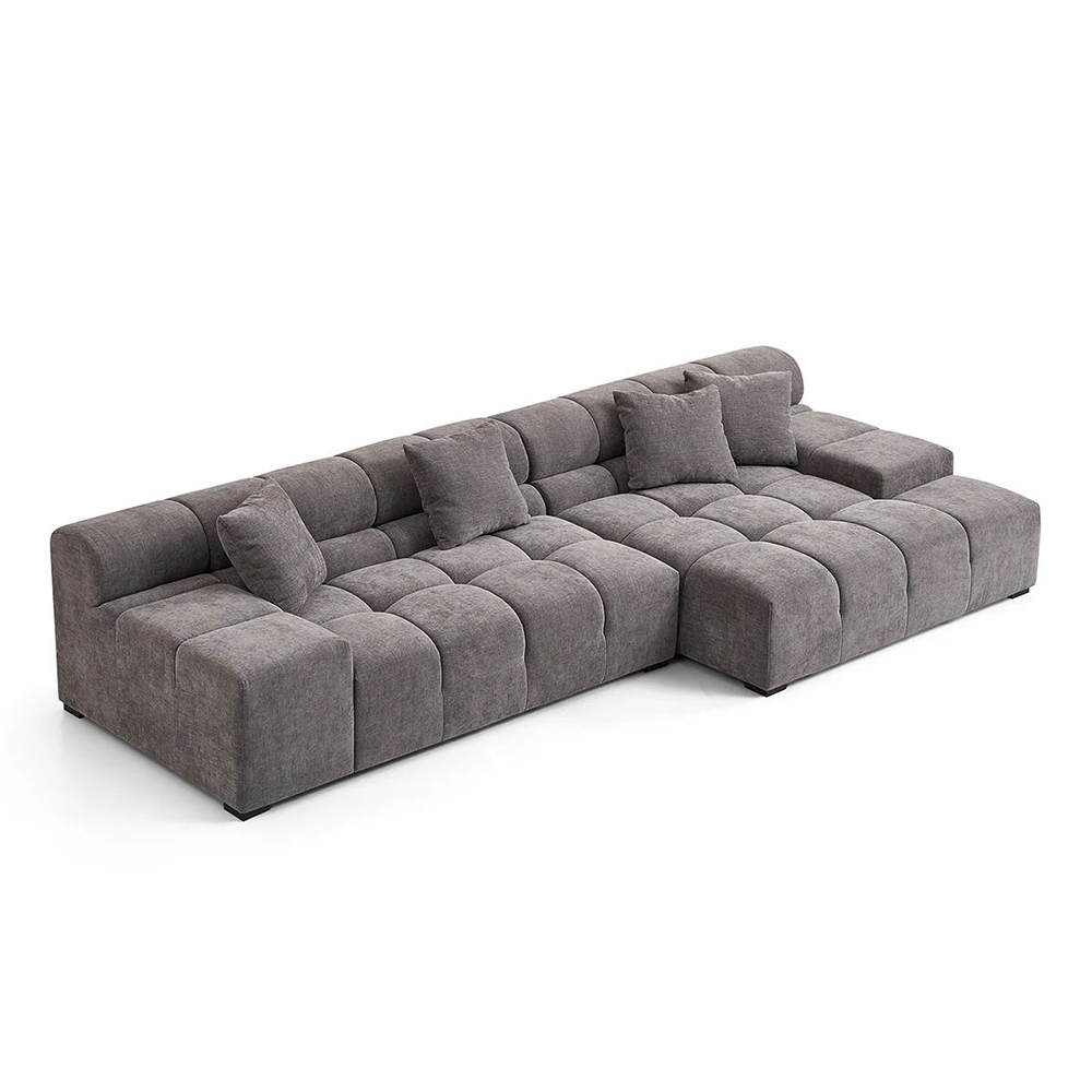 Midtown Sectional Grey RIGHT
