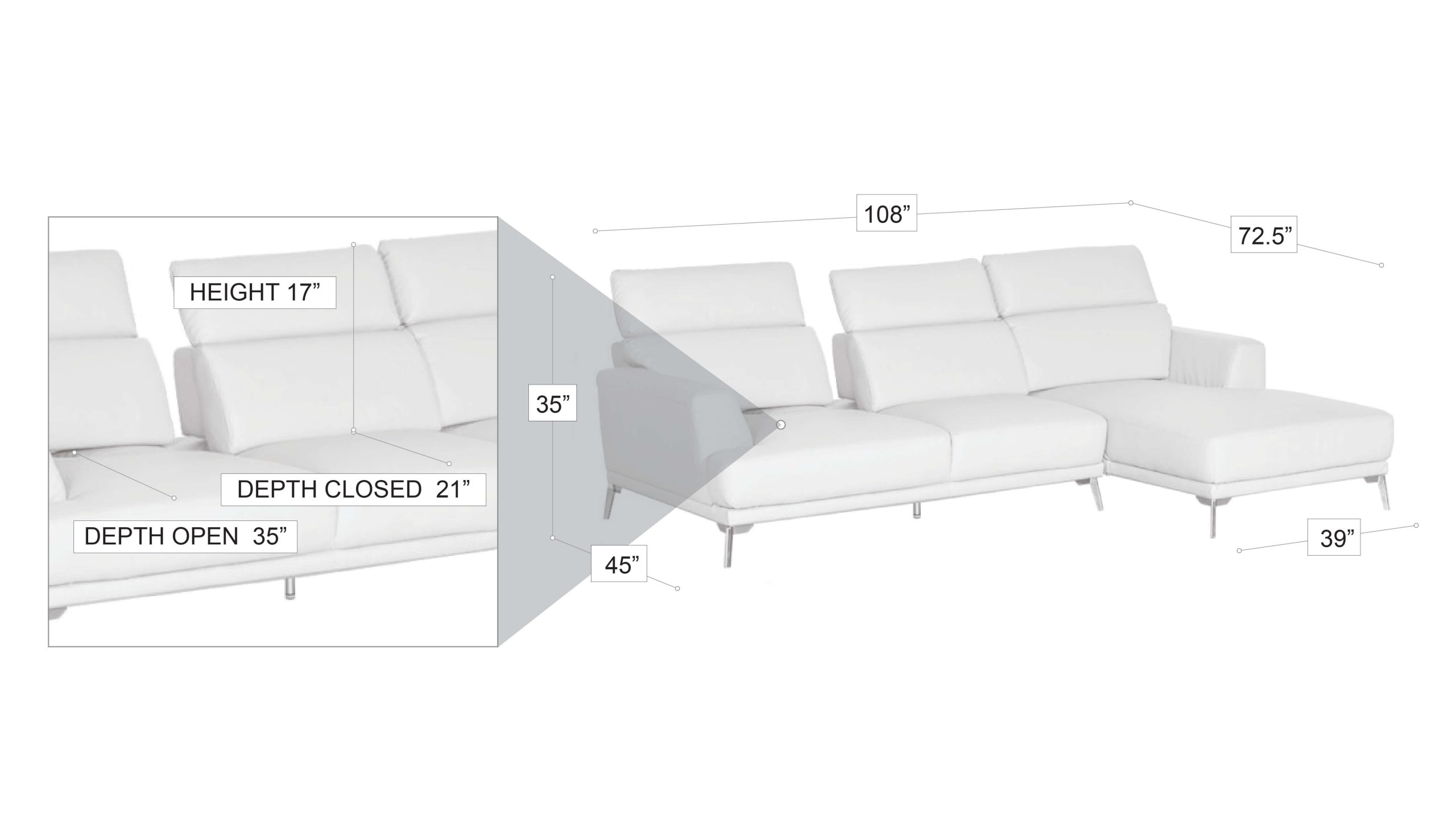 Kim Sectional Black RIGHT - Image 2