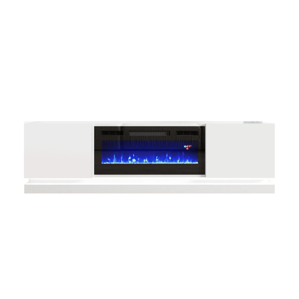 TV 242 WHITE with Fireplace