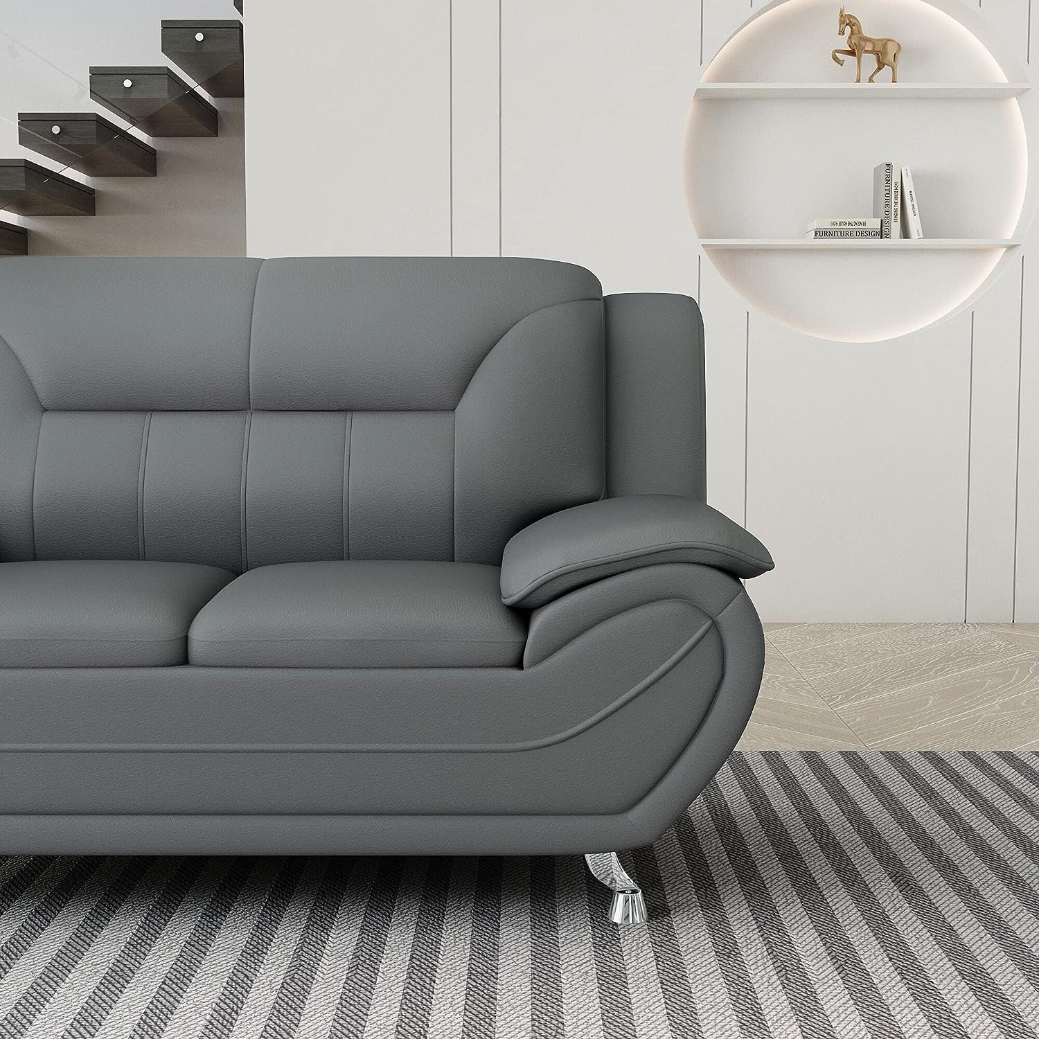 Venecia Sofa Set Grey - Image 9