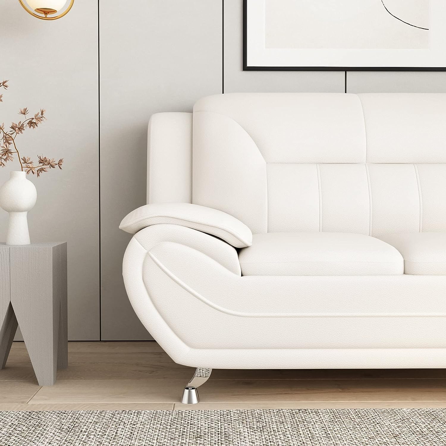 Venecia Sofa Set White - Image 9