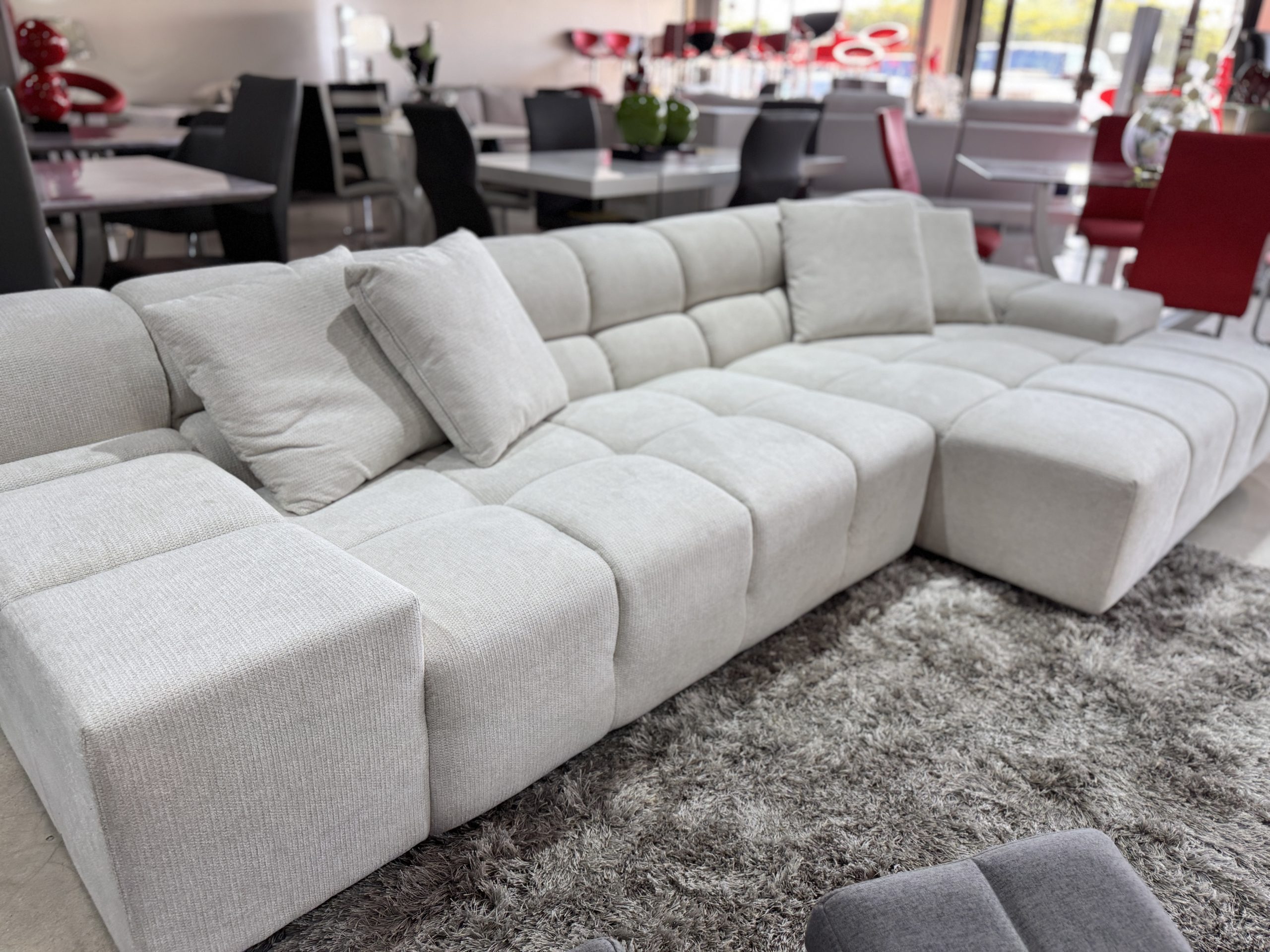 Midtown Sectional Grey LEFT - Image 5