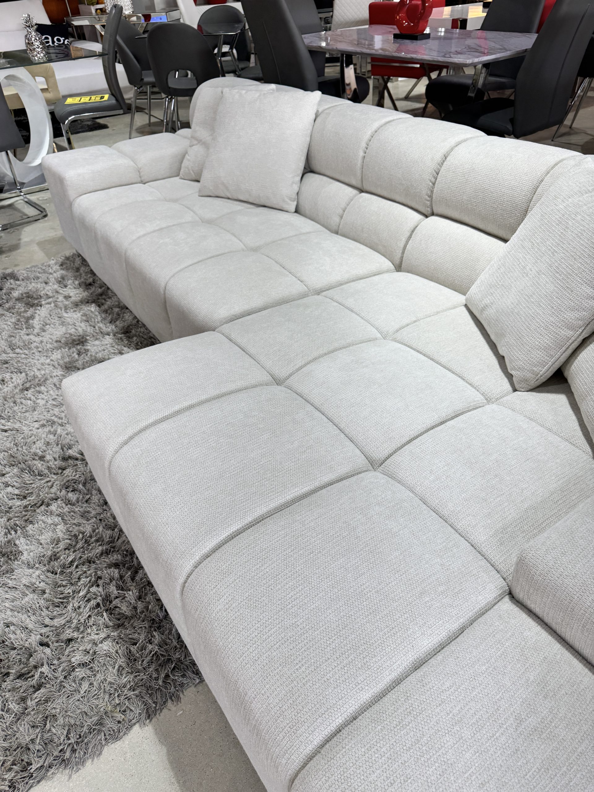 Midtown Sectional Grey LEFT - Image 10
