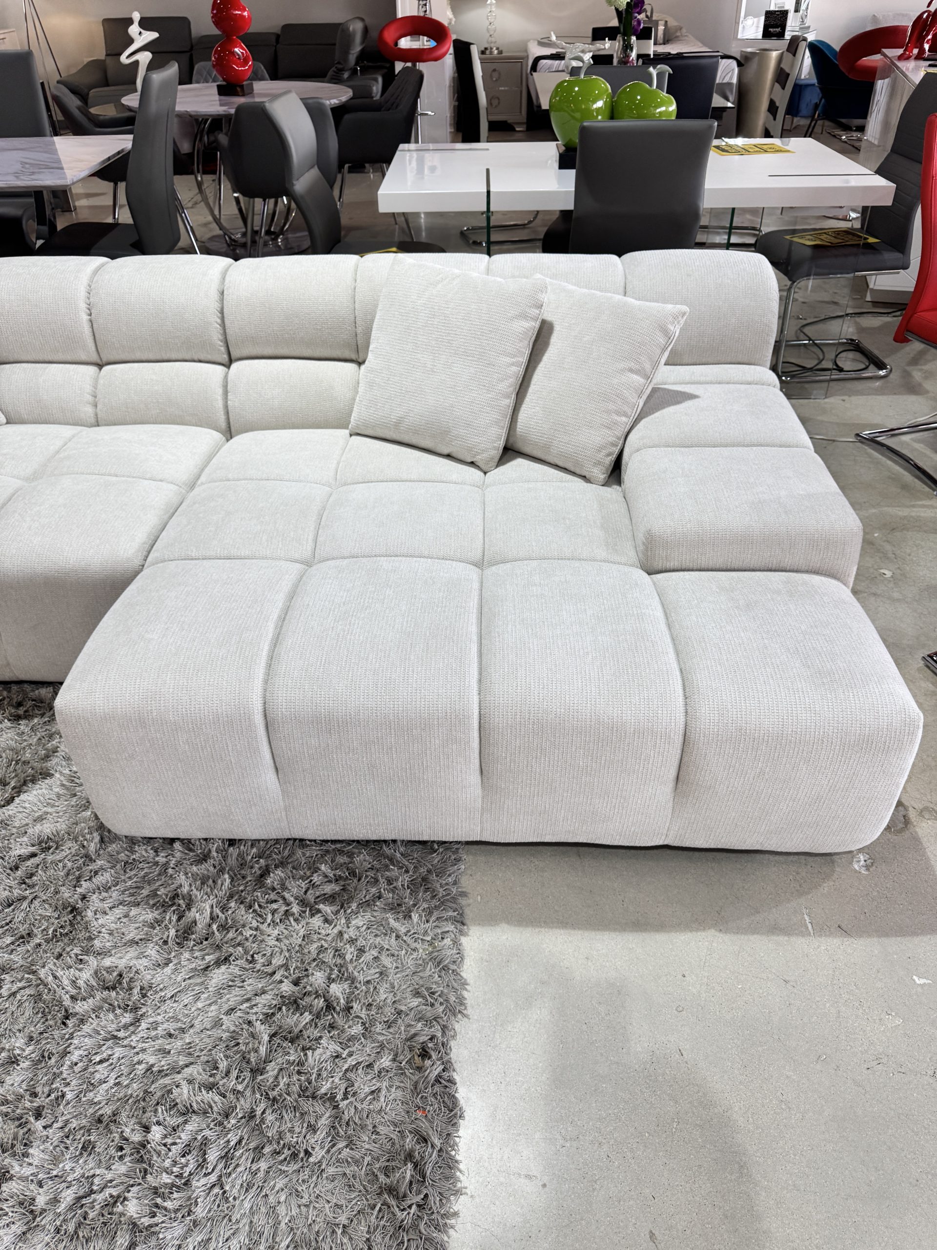 Midtown Sectional Grey LEFT - Image 11